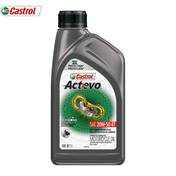 ACEITE 4T 20W-50 API SL ACTEVO CASTROL
