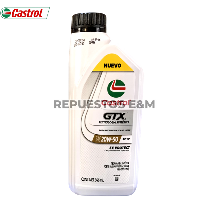 ACEITE 4T 20W-50 CASTROL GTX