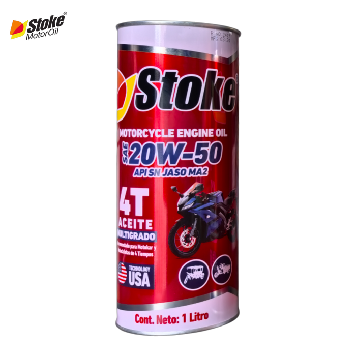 ACEITE 4T 20W-50 API SN STOKE