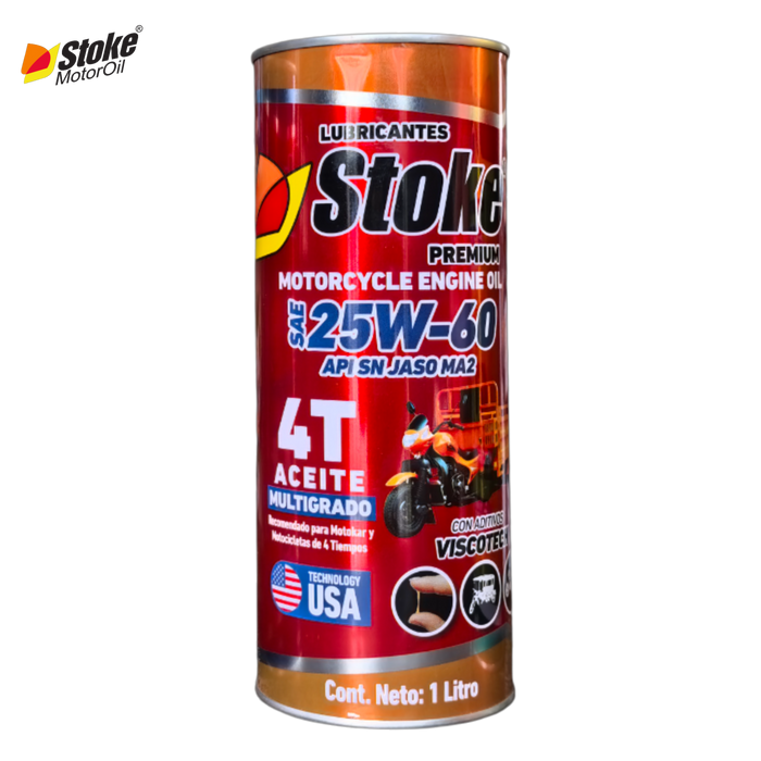 ACEITE 4T 25W-60 API SN STOKE