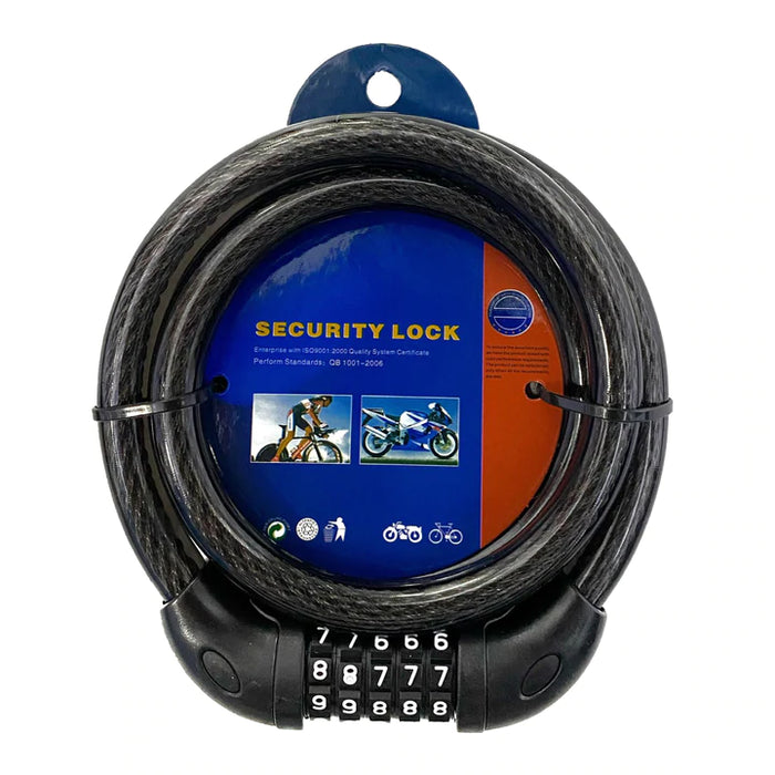 CADENA DE SEGURIDAD DE MOTO CON CLAVE 11.5*120CM ALA