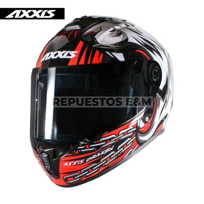 CASCO AXXIS FF112 DRAKEN S ROAR B5 GLOSS RED