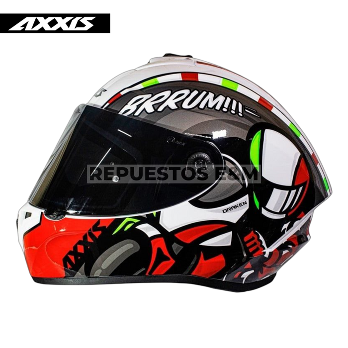 CASCO AXXIS FF112 DRAKEN S SPINT D5 MATT RED