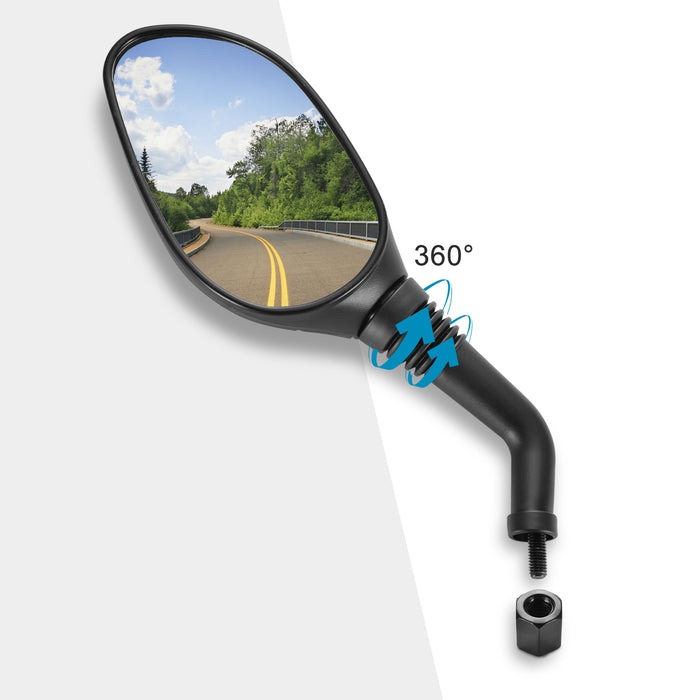ESPEJO SCOOT 175/CS125/XS125/DS125 M8 NEGRO RCC
