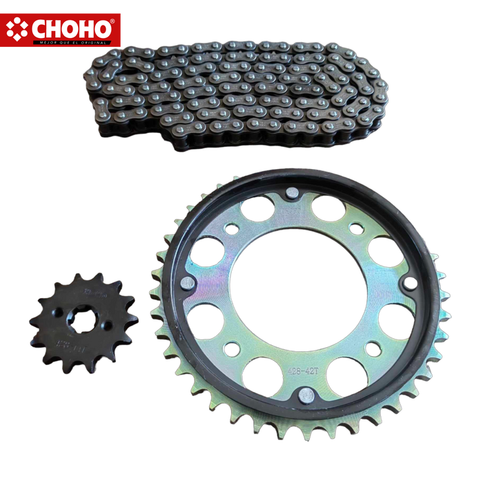 KIT DE ARRASTRE FULL CB110 42T/14T-120L CHOHO