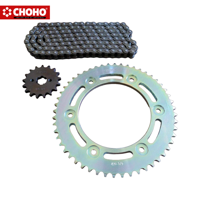 KIT DE ARRASTRE FULL XR125 52T/17T. 428H-132L CHOHO