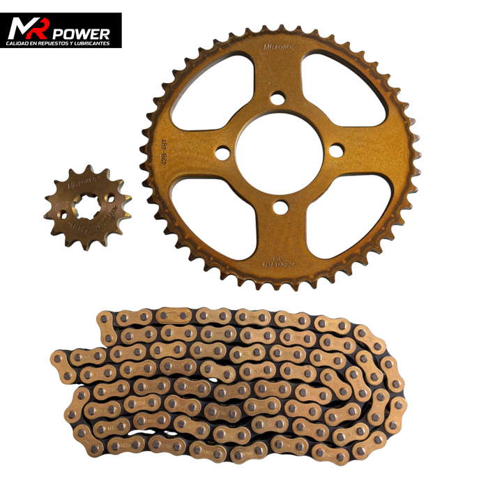 KIT DE ARRASTRE FULL XTZ125 48T/14T.428H-126L MR POWER