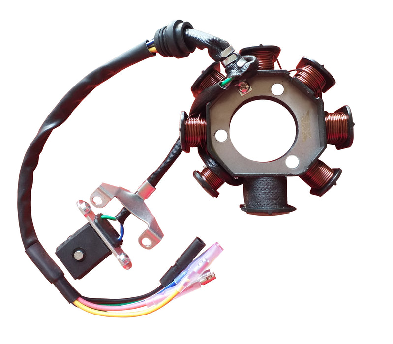 ALTERNADOR CG125 ULTRA C/ARRANC. ELECT. (8P-3H) SFX