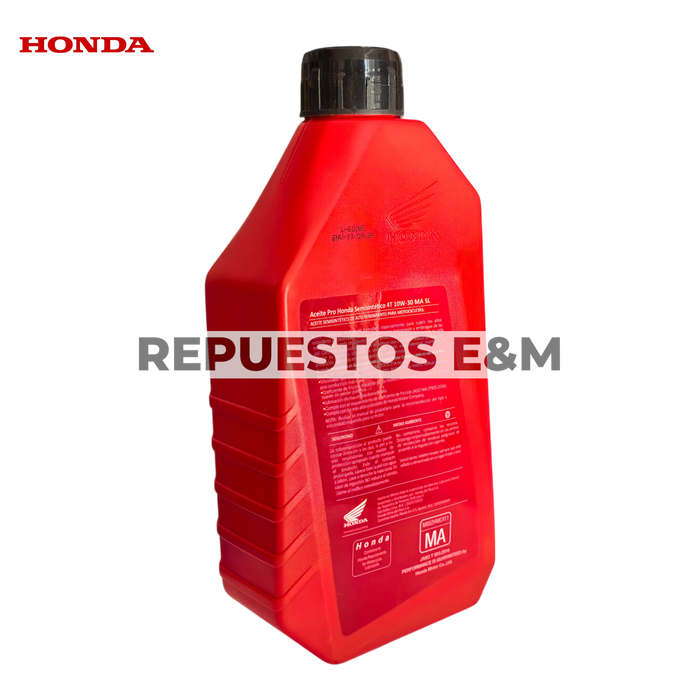 ACEITE 4T 10W-30 API SL SEMI-SINTETICO PRO HONDA