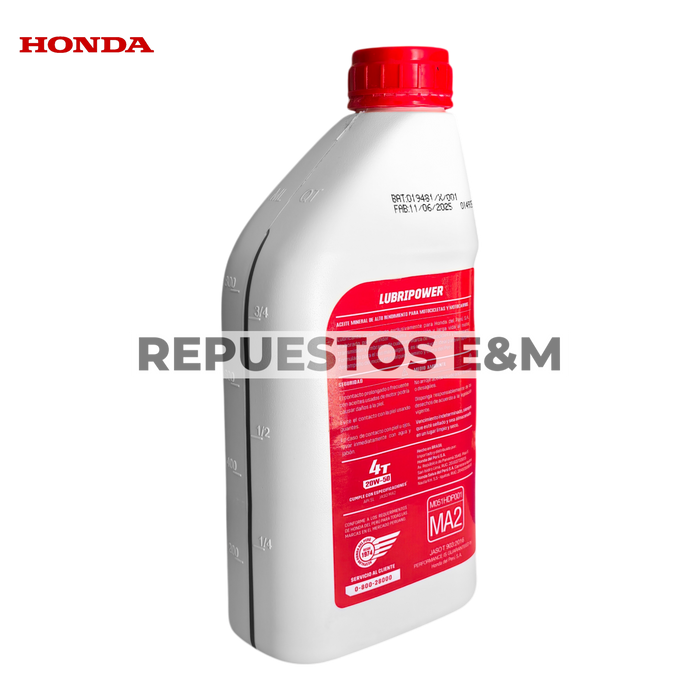 ACEITE 4T 20W-50 API SL LUBRIPOWER