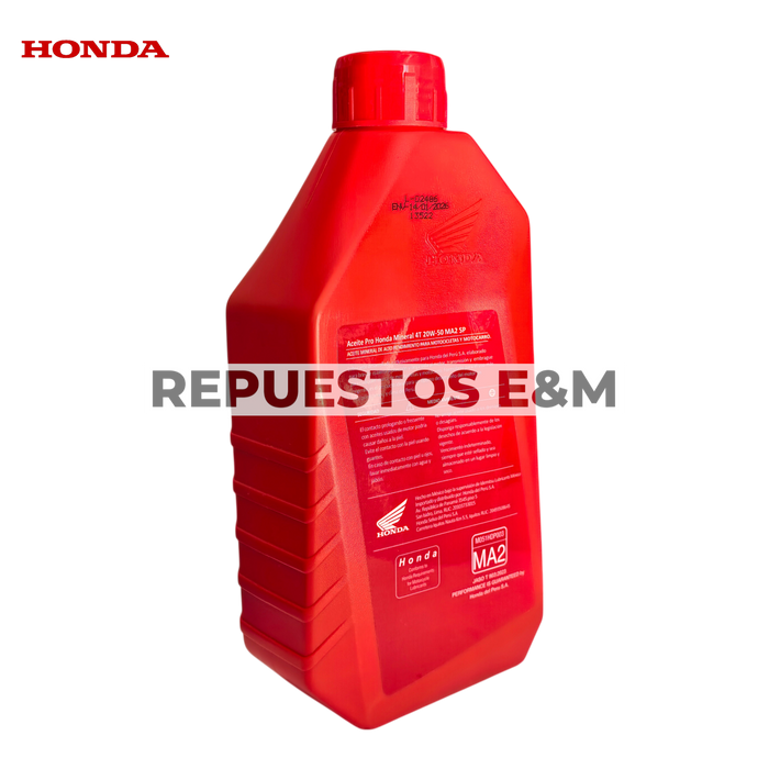 ACEITE 4T 20W-50 API SP PRO HONDA