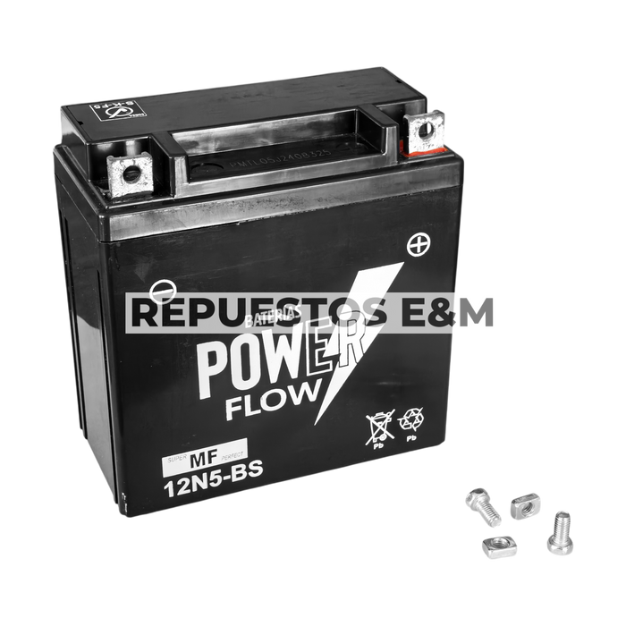 BATERIA 12N5-BS (GEL) POWER FLOW