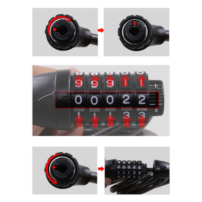 CADENA DE SEGURIDAD DE MOTO CON CLAVE 11.5*120CM ALA
