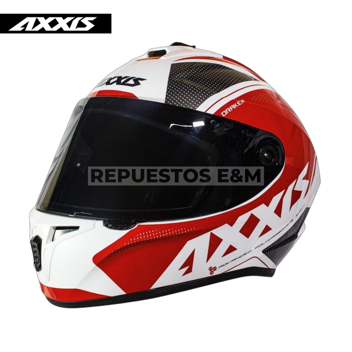 CASCO AXXIS FF112 DRAKEN S GEAR B5 GLOSS RED