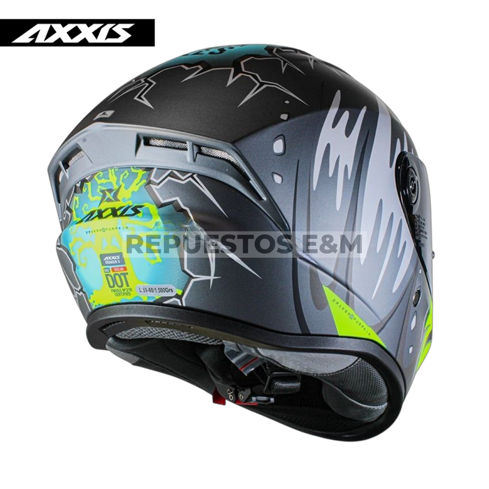 CASCO AXXIS FF112 DRAKEN S PUMPKIN B3 MATT FLUOR YELLOW