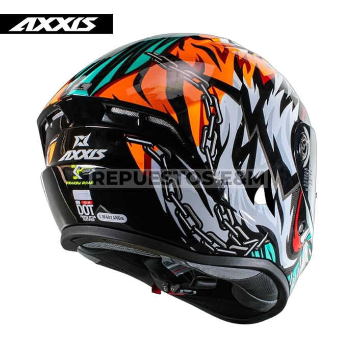 CASCO AXXIS FF112 DRAKEN S ROAR B6 GLOSS GREEN