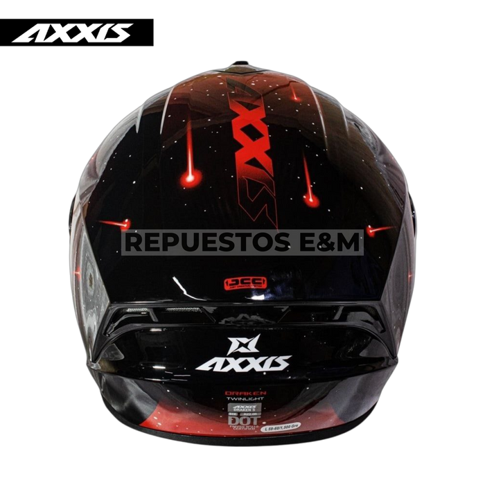 CASCO AXXIS FF112 DRAKEN S TWILIGHT A5 GLOSS RED