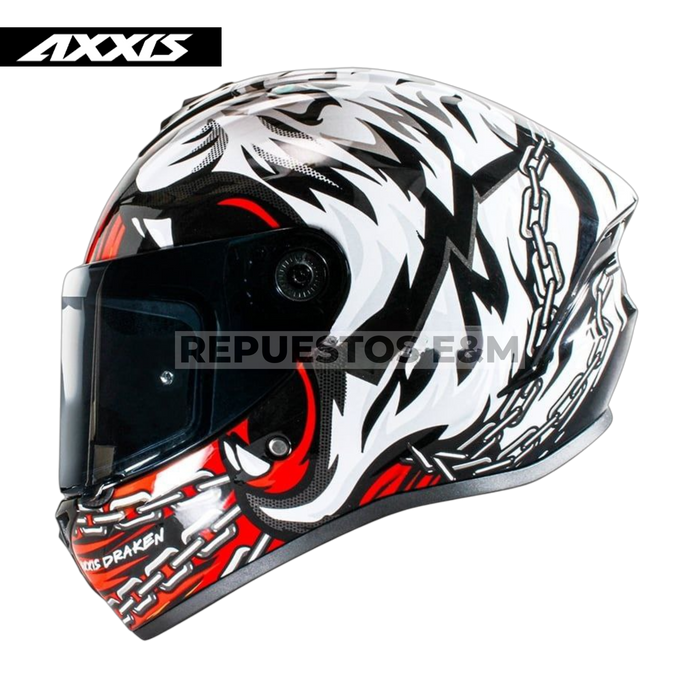 CASCO AXXIS FF112 DRAKEN S ROAR B5 GLOSS RED