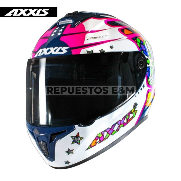 CASCO AXXIS FF112 DRAKEN S STAR C7 GLOSS BLUE
