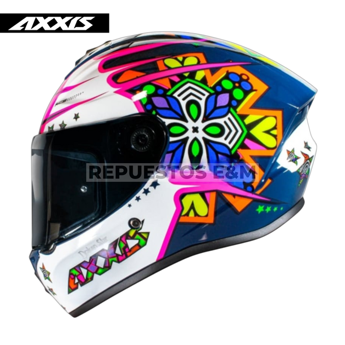 CASCO AXXIS FF112 DRAKEN S STAR C7 GLOSS BLUE
