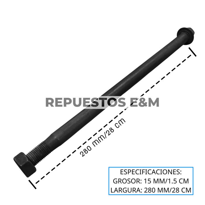 EJE POSTERIOR GL125 15X280MM