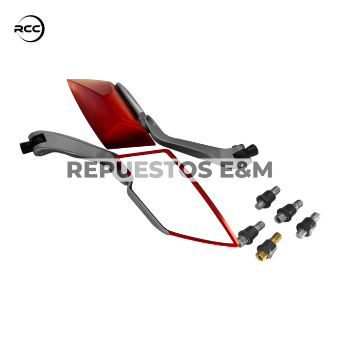 ESPEJOS GALAXY ROJO RCC