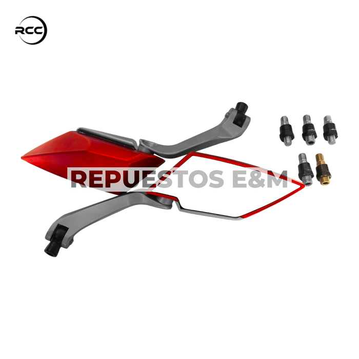 ESPEJOS GALAXY ROJO RCC