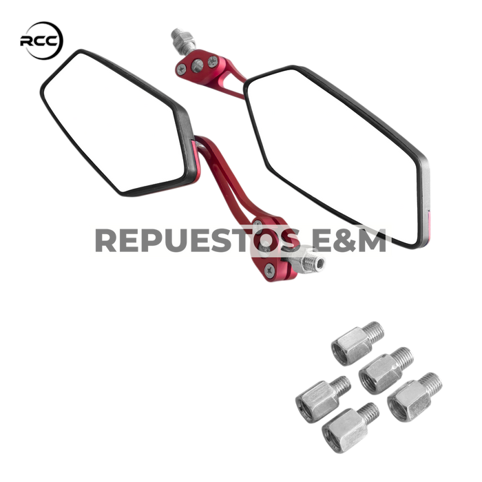 ESPEJOS SPACE ROJO RCC