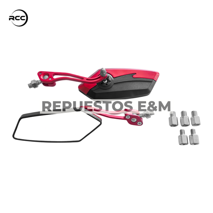 ESPEJOS SPACE ROJO RCC