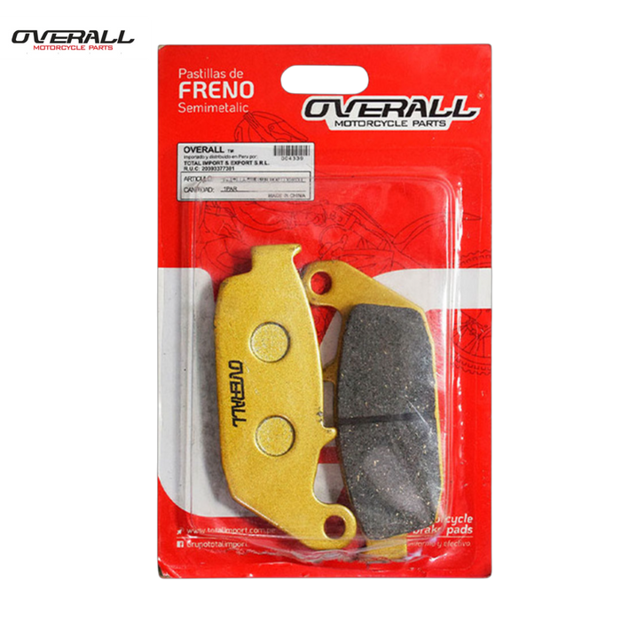 PASTILLA DE FRENO CB190R POST/APACHE OVERALL
