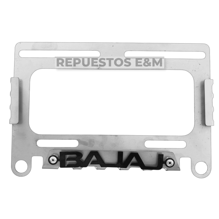 PORTA PLACA DE METAL 3D - BAJAJ