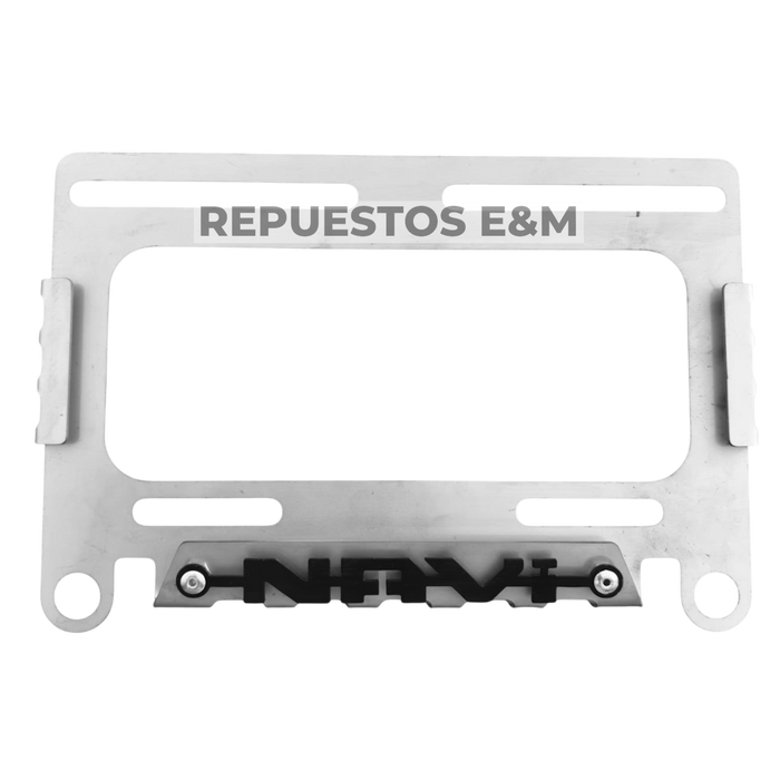 PORTA PLACA DE METAL 3D - NAVI