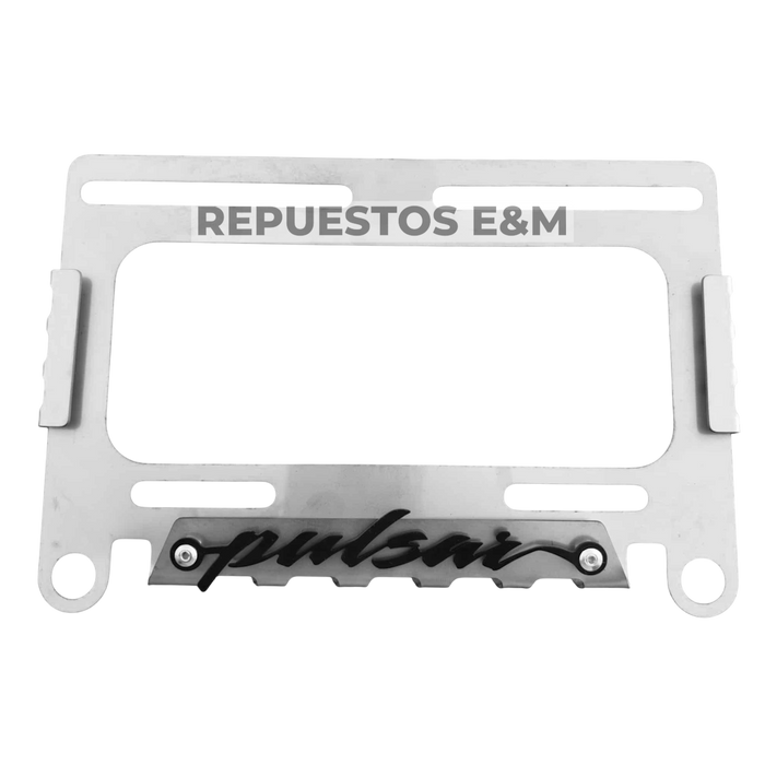 PORTA PLACA DE METAL 3D - PULSAR